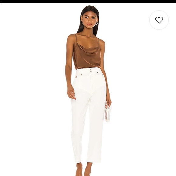 L’Academie Katlyn Brown Silk cowl neck Cami sz M - Picture 3 of 8